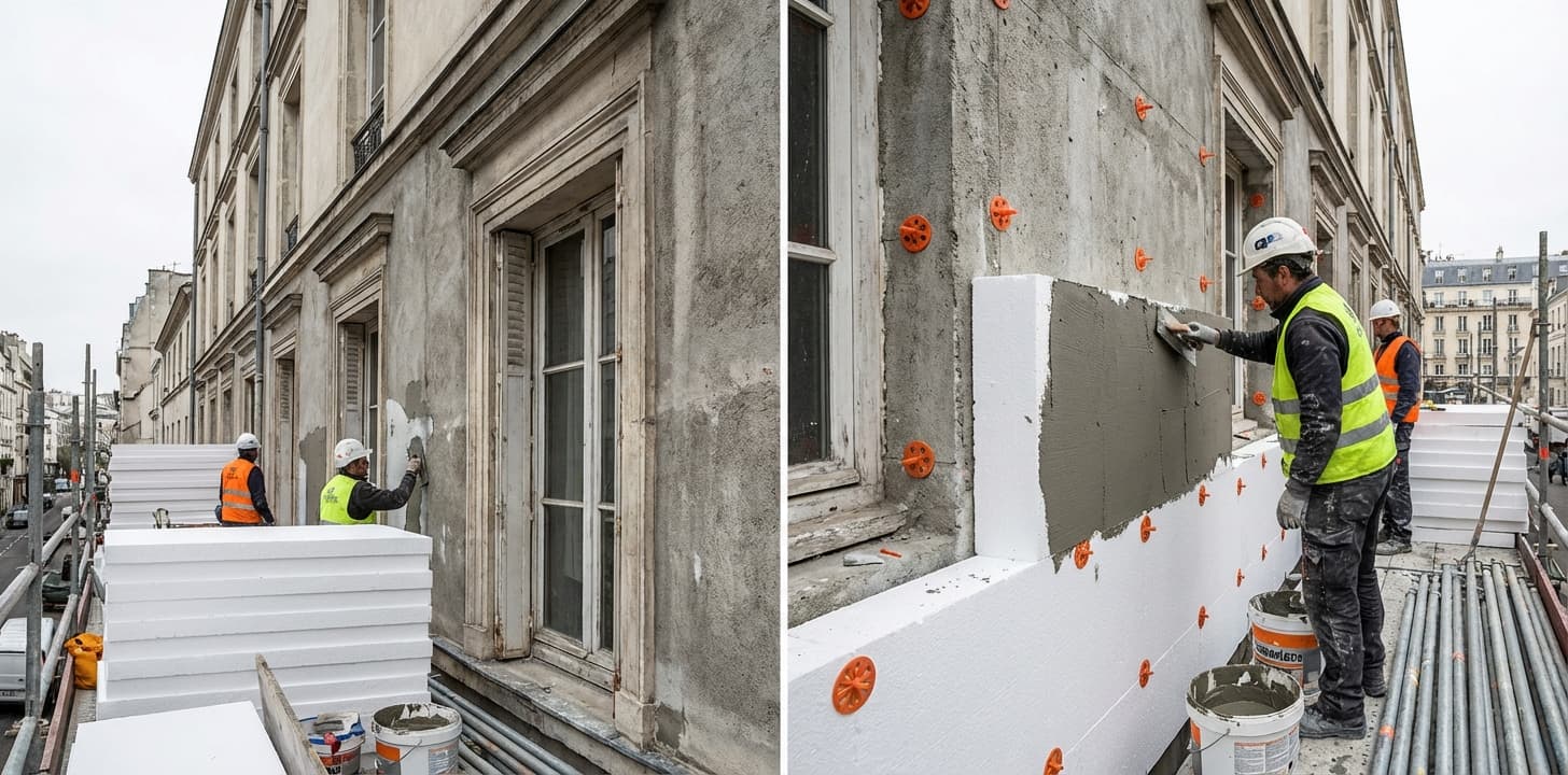 Travaux d'isolation thermique